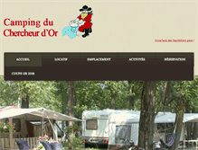 Tablet Screenshot of camping-chercheur-dor.fr